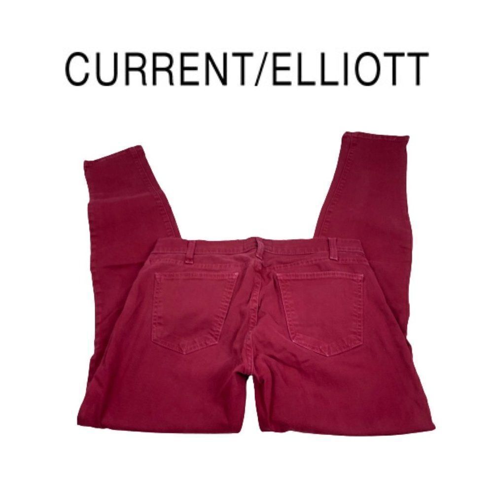 Current Elliott Wine Color Jeans. Sz 26